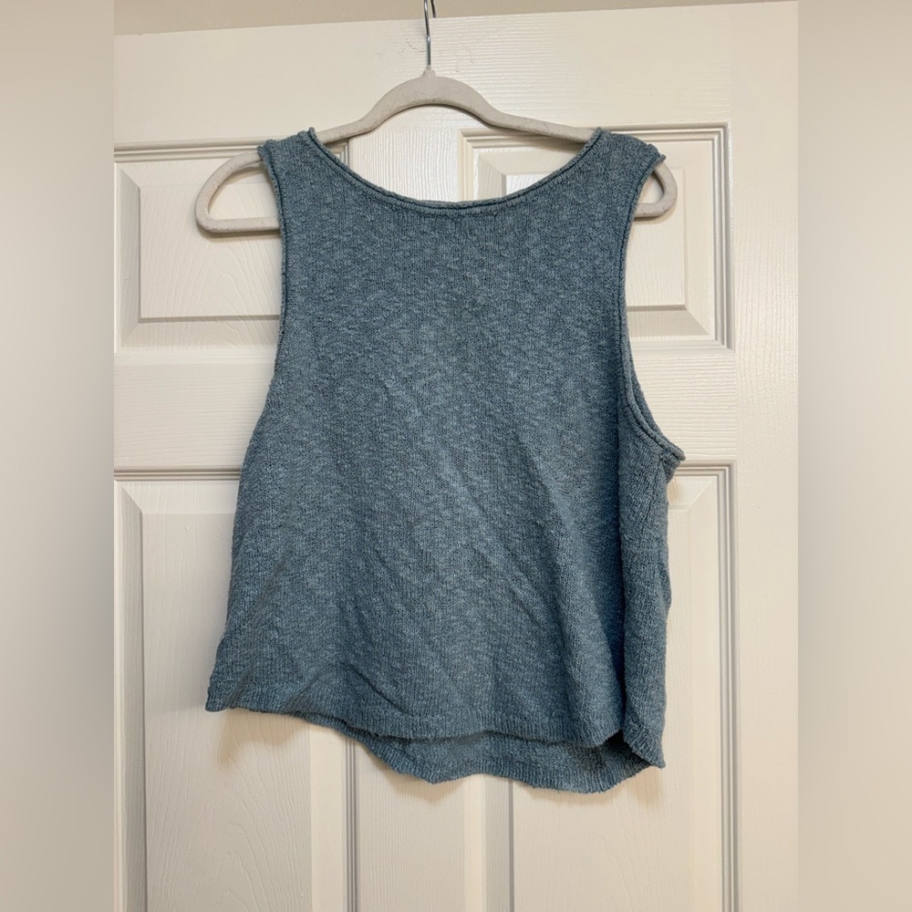 Free People Beach Blue Sweater Tank
